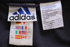 画像4: 00s adidasアディダス パフォーマンス ロゴ刺繍 マルチカラー 切り替え ベロア トラックジャケット L★ジャージ (4)