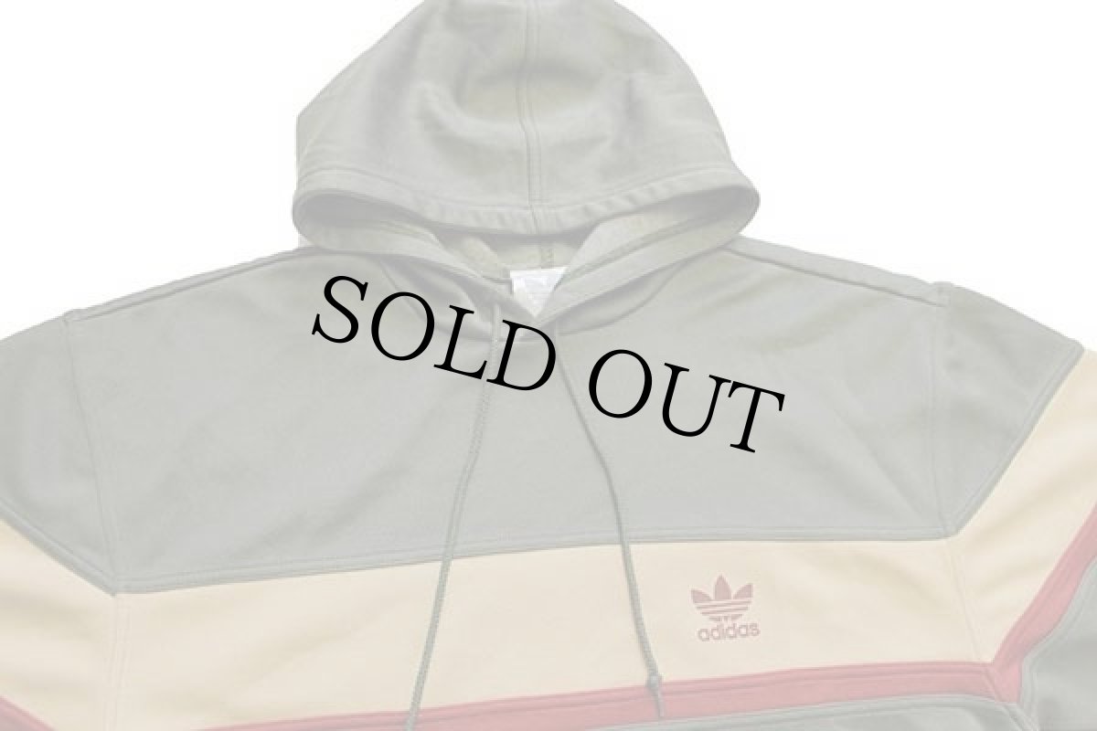 画像3: 00s adidasアディダス トレフォイル ロゴ マルチカラー 切り替え プルオーバー トラックジャケット パーカー S★ジャージ (3)