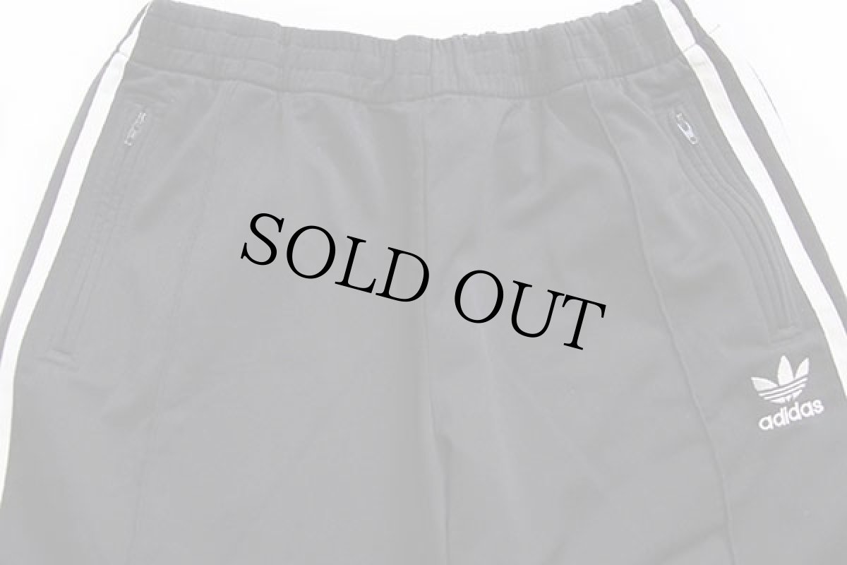 画像4: 90s adidasアディダス トレフォイル ロゴ刺繍 トラックパンツ 黒×白★ジャージ (4)