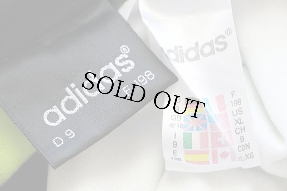 画像4: 90s adidasアディダス マルチカラー 切り替え トラックジャケット 黄緑×黒×白 XL★ジャージ (4)
