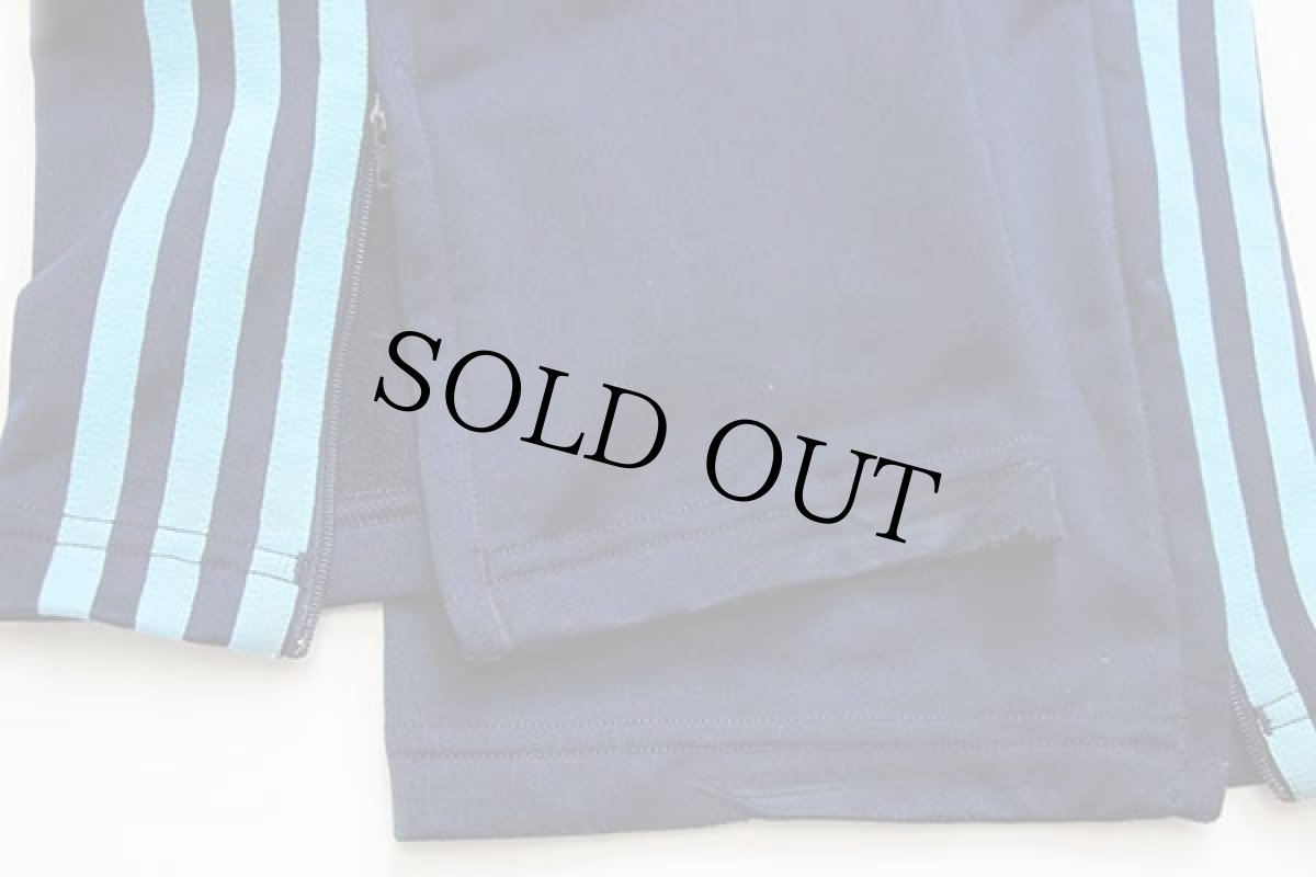 画像7: 00s adidasアディダス トレフォイル ロゴ刺繍 トラックパンツ 紺×水色 38★ジャージ (7)