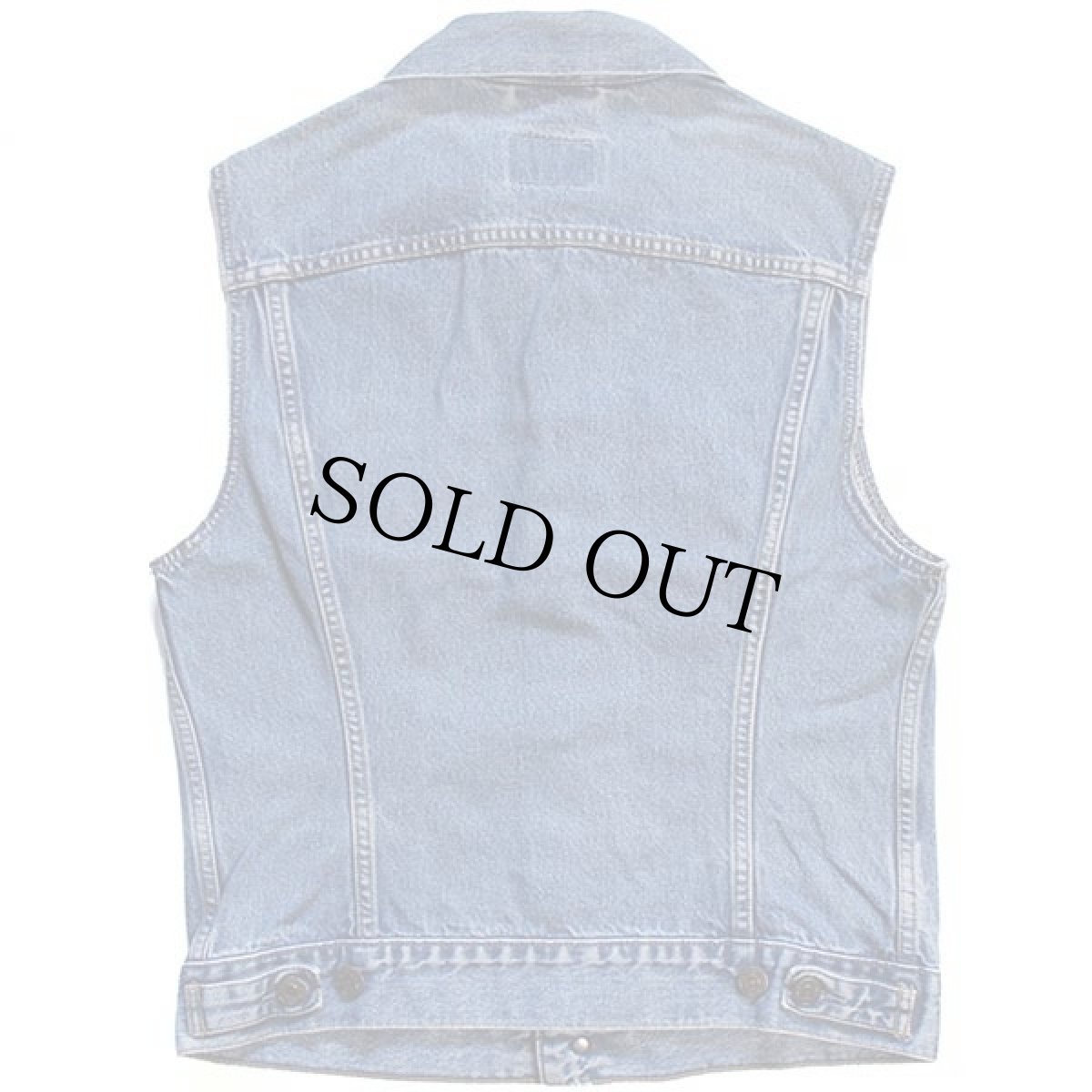 画像2: 90s イタリア製 Levi'sリーバイス 70401 デニムベスト M★ユーロ (2)