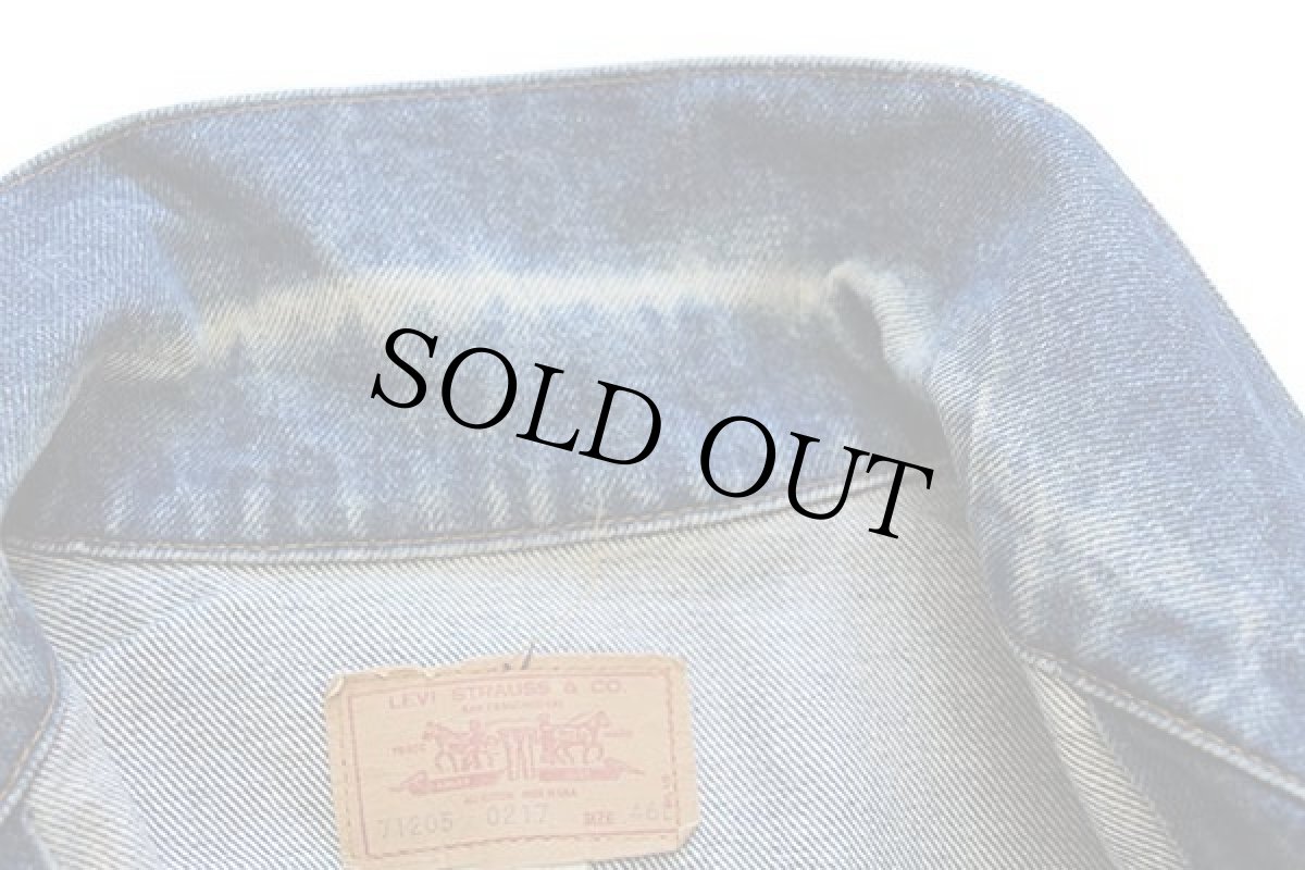 画像5: 80s USA製 Levi'sリーバイス 71205 デニムジャケット 46L★ロング (5)