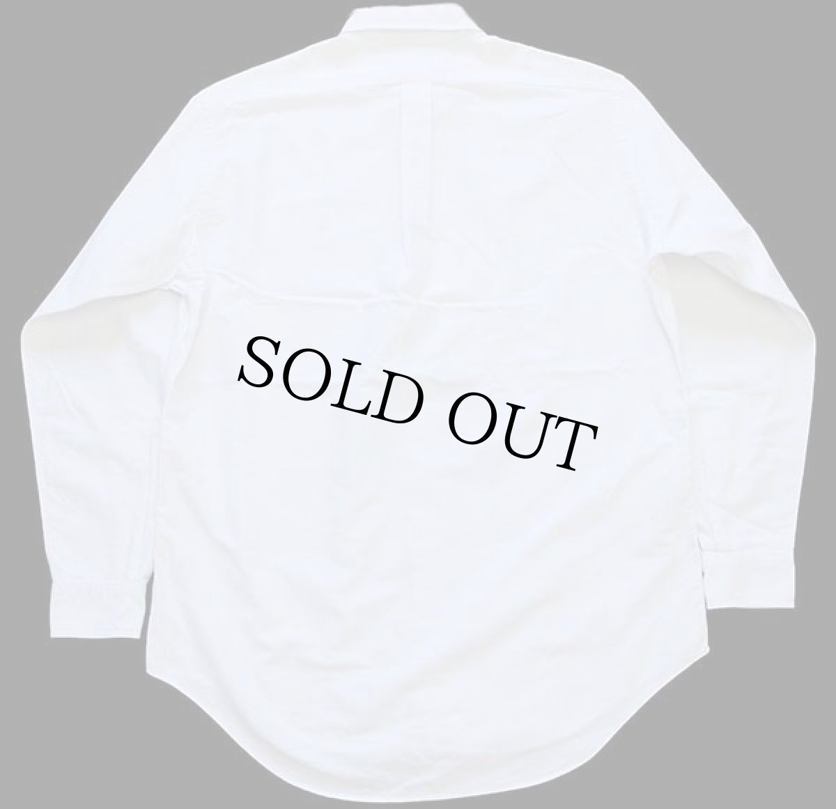 画像2: ラルフローレン ワンポイント ボタンダウン オックスフォード コットンシャツ オフホワイト 15.5★X (2)