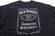 画像4: 00s JACK DANIEL'S ジャックダニエル コットン 長袖Tシャツ 黒 XL (4)