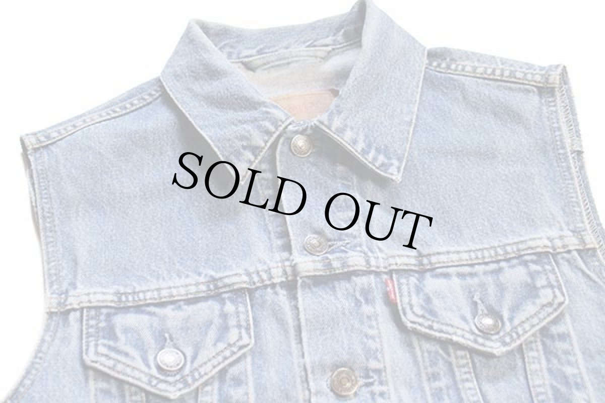 画像3: 90s イタリア製 Levi'sリーバイス 70401 デニムベスト M★ユーロ (3)