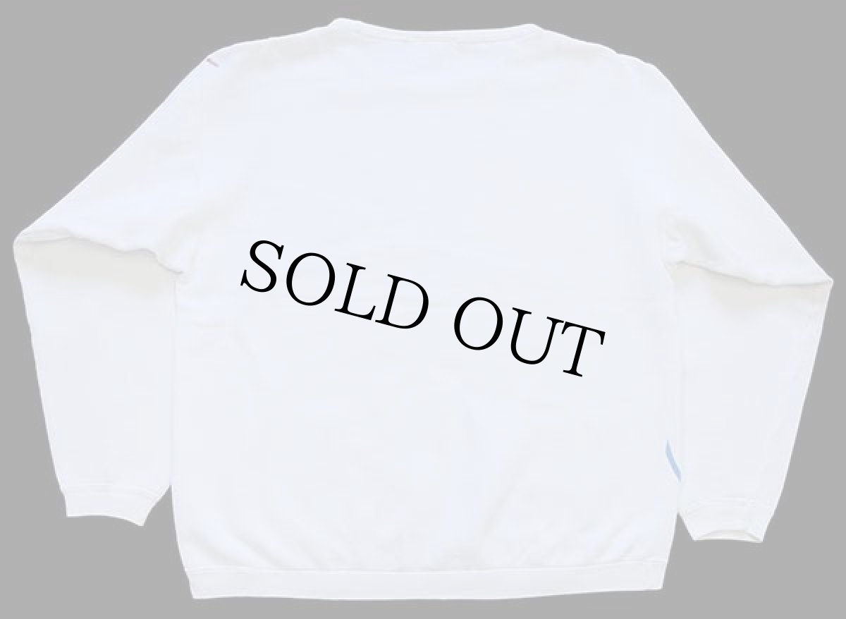 画像2: 90s NIKEナイキ ビッグロゴ スウェット カスタム ホワイト M (2)