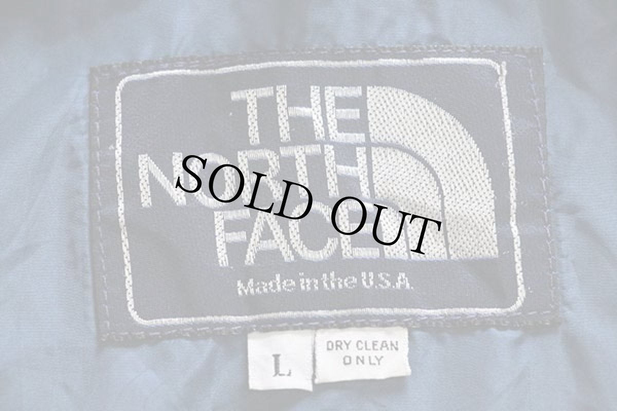 画像4: 80s USA製 THE NORTH FACEノースフェイス ツートン 切り替え プルオーバー ナイロンジャケット エメラルドグリーン×紺 L (4)