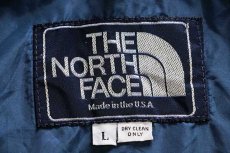 画像4: 80s USA製 THE NORTH FACEノースフェイス ツートン 切り替え プルオーバー ナイロンジャケット エメラルドグリーン×紺 L (4)