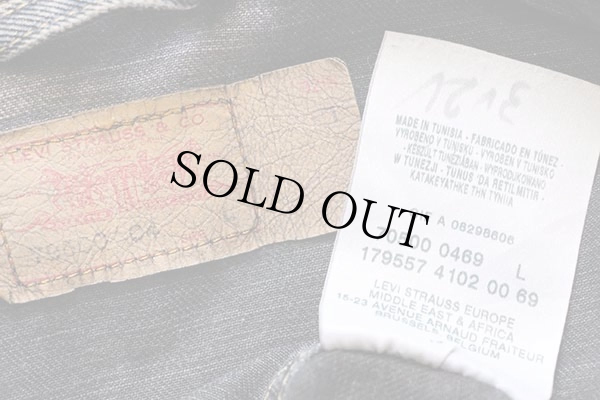 画像5: 00s Levi'sリーバイス 70500 後染め ブラック デニムジャケット フェード★ユーロ (5)