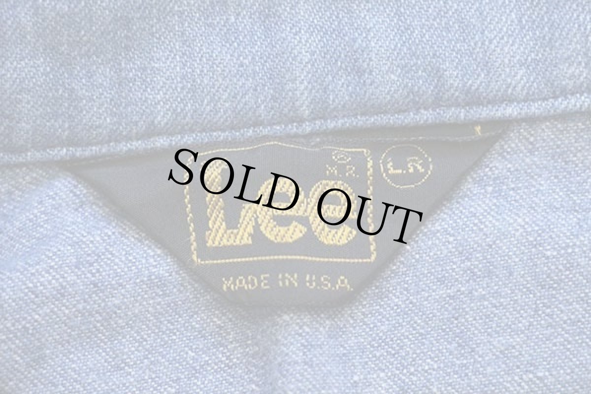 画像4: 70s USA製 Leeリー デニム シャツジャケット LR (4)