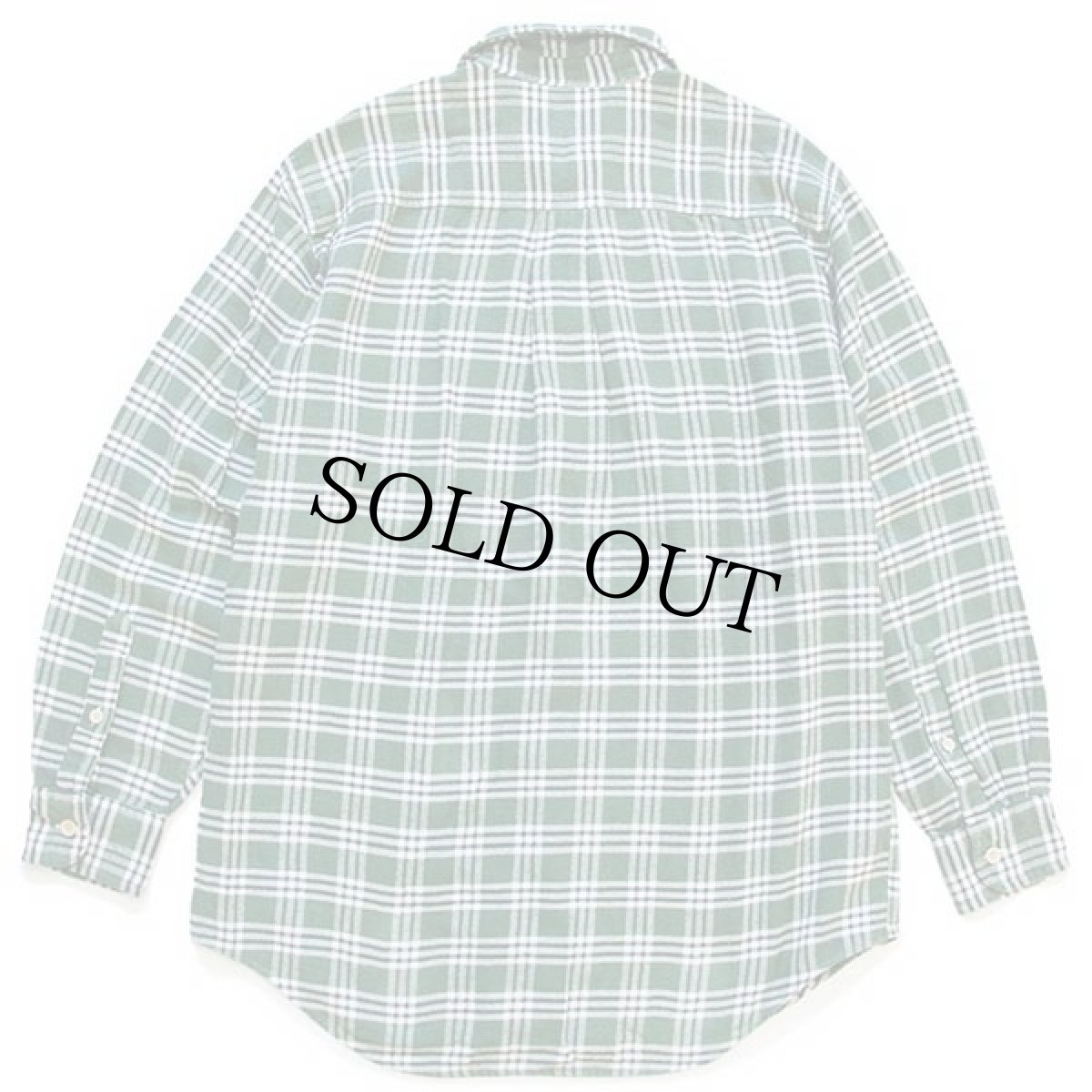 画像2: 90s J.CREW チェック コットン ライトネルシャツ S (2)