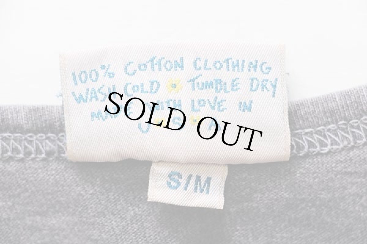 画像5: 90s USA製 LIZ&JANE CLOTHES ムラ染め コットン カットソー 炭黒 S/M (5)