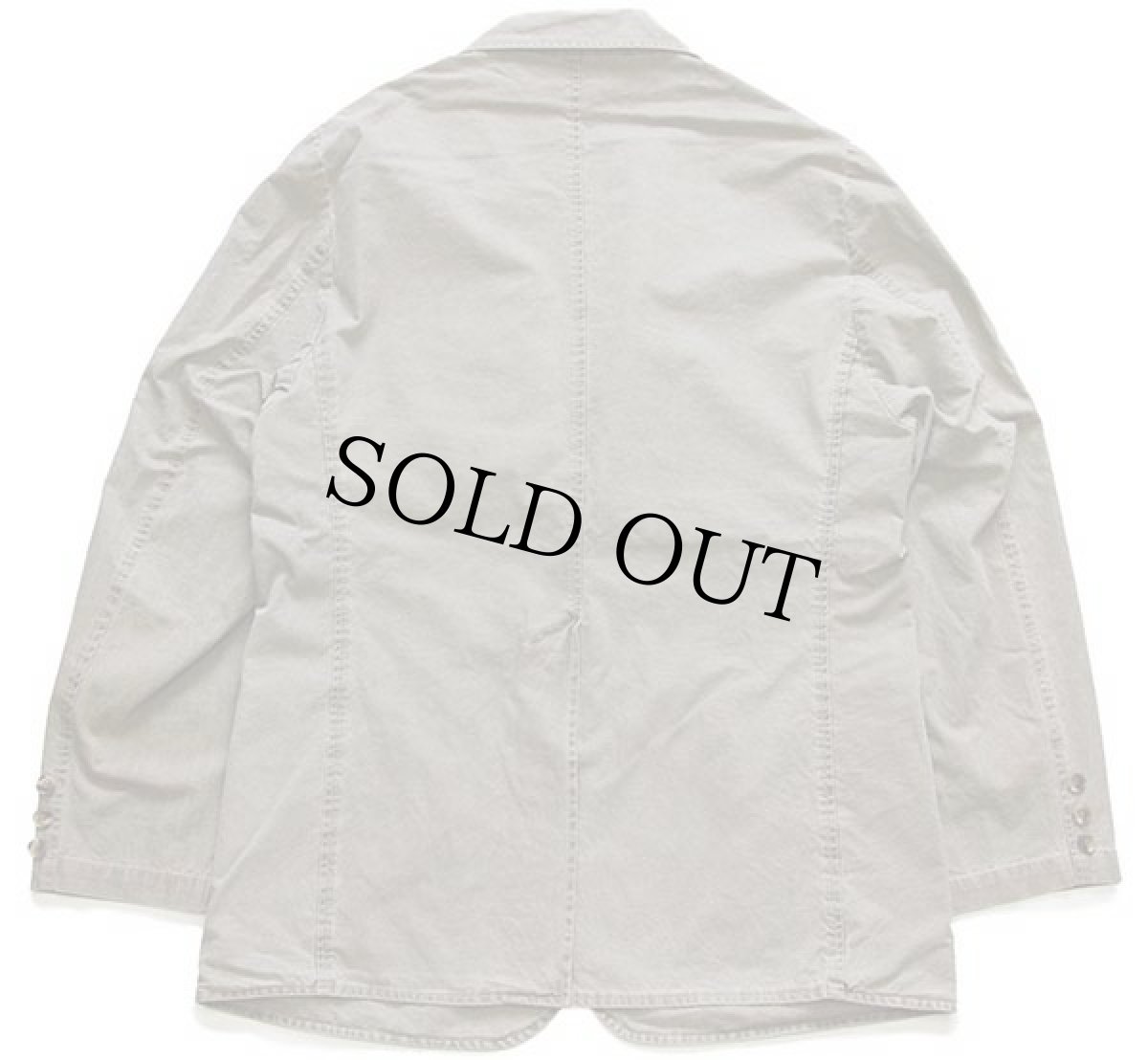 画像2: 90s USA製 L.L.Bean 2つボタン コットン テーラードジャケット グレーブラウン 40 (2)