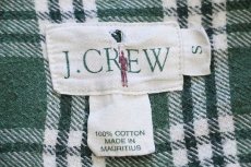 画像4: 90s J.CREW チェック コットン ライトネルシャツ S (4)