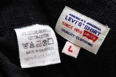 画像4: 90s Levi'sリーバイス コットン コーデュロイ シャツジャケット 黒 L★ユーロ (4)