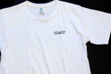 画像1: 90s USA製 patagoniaパタゴニア Beneficial T's DEIGNED TO ENDURE オーガニックコットンTシャツ 白 S (1)