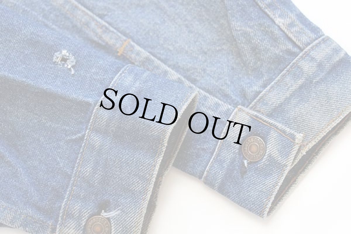 画像7: 80s USA製 Levi'sリーバイス 71205 デニムジャケット 46L★ロング (7)
