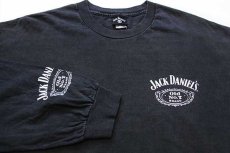 画像3: 00s JACK DANIEL'S ジャックダニエル コットン 長袖Tシャツ 黒 XL (3)