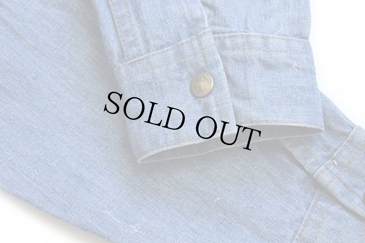 画像7: 70s USA製 Leeリー デニム シャツジャケット LR (7)