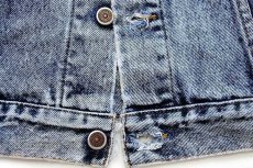 画像7: 80s USA製 Levi'sリーバイス 70508 ショート丈 ケミカルウォッシュ デニムジャケット 4ポケット ダメージ L★アシッド (7)