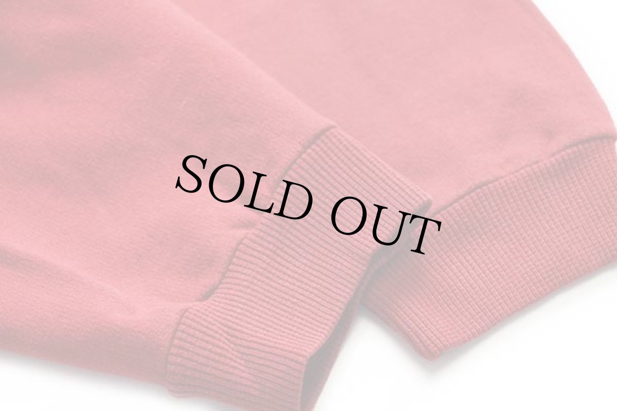 画像6: 90s イタリア製 POP EIGHTYFOUR 刺繍 コットン スウェット カーディガン 濃赤 L (6)