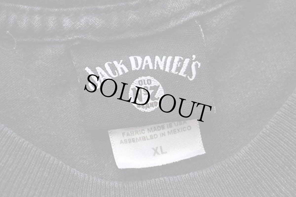 画像5: 00s JACK DANIEL'S ジャックダニエル コットン 長袖Tシャツ 黒 XL (5)