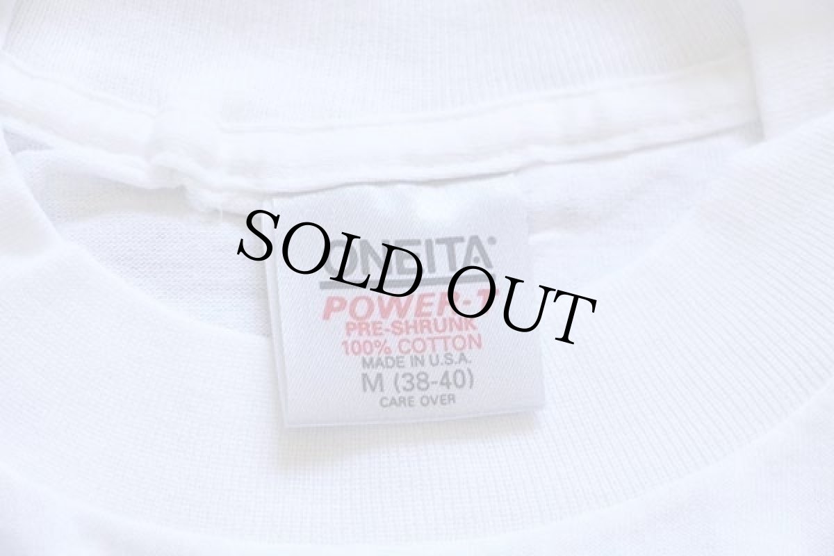 画像4: デッドストック★90s USA製 LIFE IN A GOLDFISH BOWL キャット 金魚 アニマル アート コットン 長袖Tシャツ 白 M★A (4)