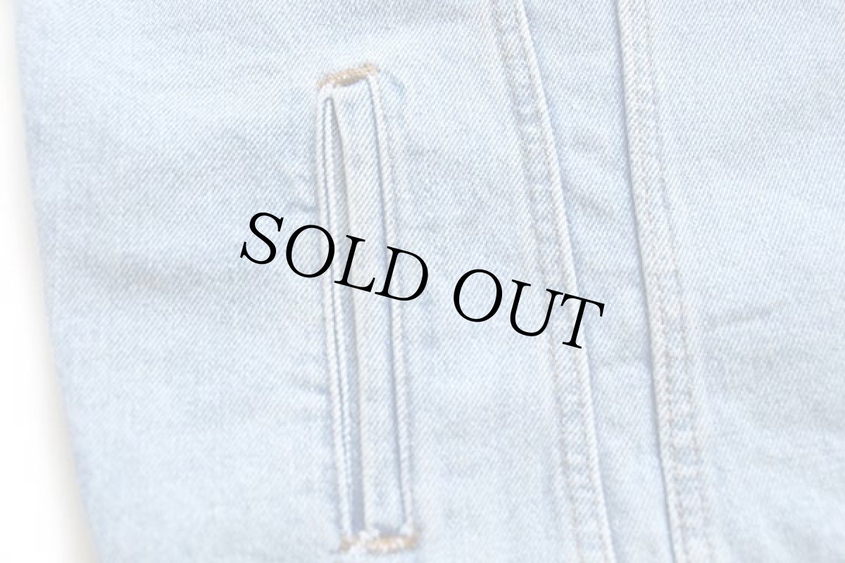 画像6: 90s USA製 Levi'sリーバイス 70507 デニムジャケット 4ポケット アイスブルー L (6)