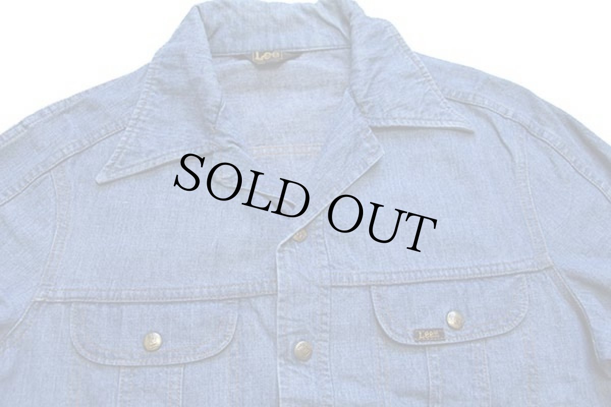 画像3: 70s USA製 Leeリー デニム シャツジャケット LR (3)