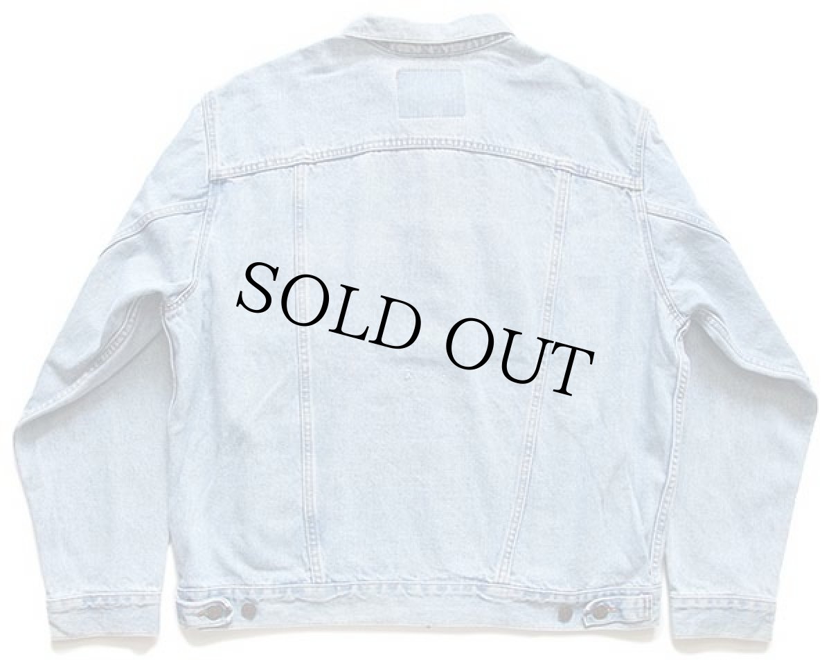 画像2: 90s USA製 Levi'sリーバイス 70507 デニムジャケット 4ポケット アイスブルー L (2)