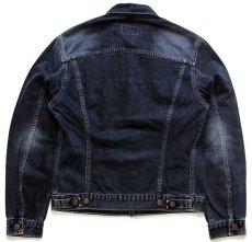 画像2: 00s Levi'sリーバイス 70500 ブラック デニムジャケット 後染め フェード★ユーロ (2)