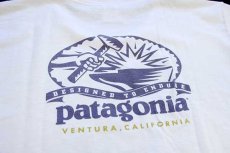 画像4: 90s USA製 patagoniaパタゴニア Beneficial T's DEIGNED TO ENDURE オーガニックコットンTシャツ 白 S (4)