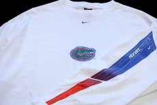 画像3: 90s NIKEナイキ Florida Gators コットン 長袖Tシャツ 白 XL (3)