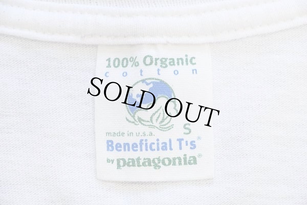 画像5: 90s USA製 patagoniaパタゴニア Beneficial T's DEIGNED TO ENDURE オーガニックコットンTシャツ 白 S (5)