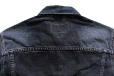 画像4: 00s Levi'sリーバイス 70500 後染め ブラック デニムジャケット フェード★ユーロ (4)