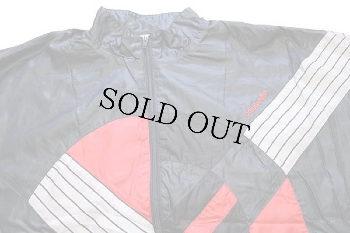画像3: 90s adidasアディダス トレフォイル ロゴ刺繍 マルチカラー 切り替え ナイロンジャケット XXL (3)