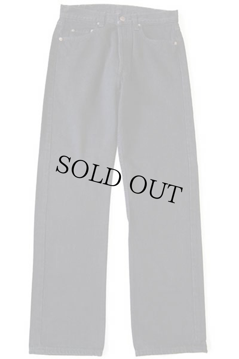 画像2: デッドストック★80s USA製 Levi'sリーバイス 501 後染め ブラック デニムパンツ w30 L30 (2)