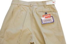 画像5: デッドストック★70s イタリア製 Levi'sリーバイス 696 ツータック ツイルパンツ 薄茶 w33 L34★ユーロ (5)