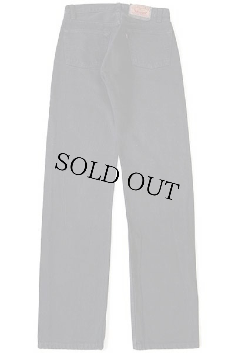 画像3: デッドストック★80s USA製 Levi'sリーバイス 501 後染め ブラック デニムパンツ w29 L34 (3)