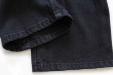 画像8: デッドストック★80s USA製 Levi'sリーバイス 501 ブラック デニムパンツ 後染め w29 L34 (8)