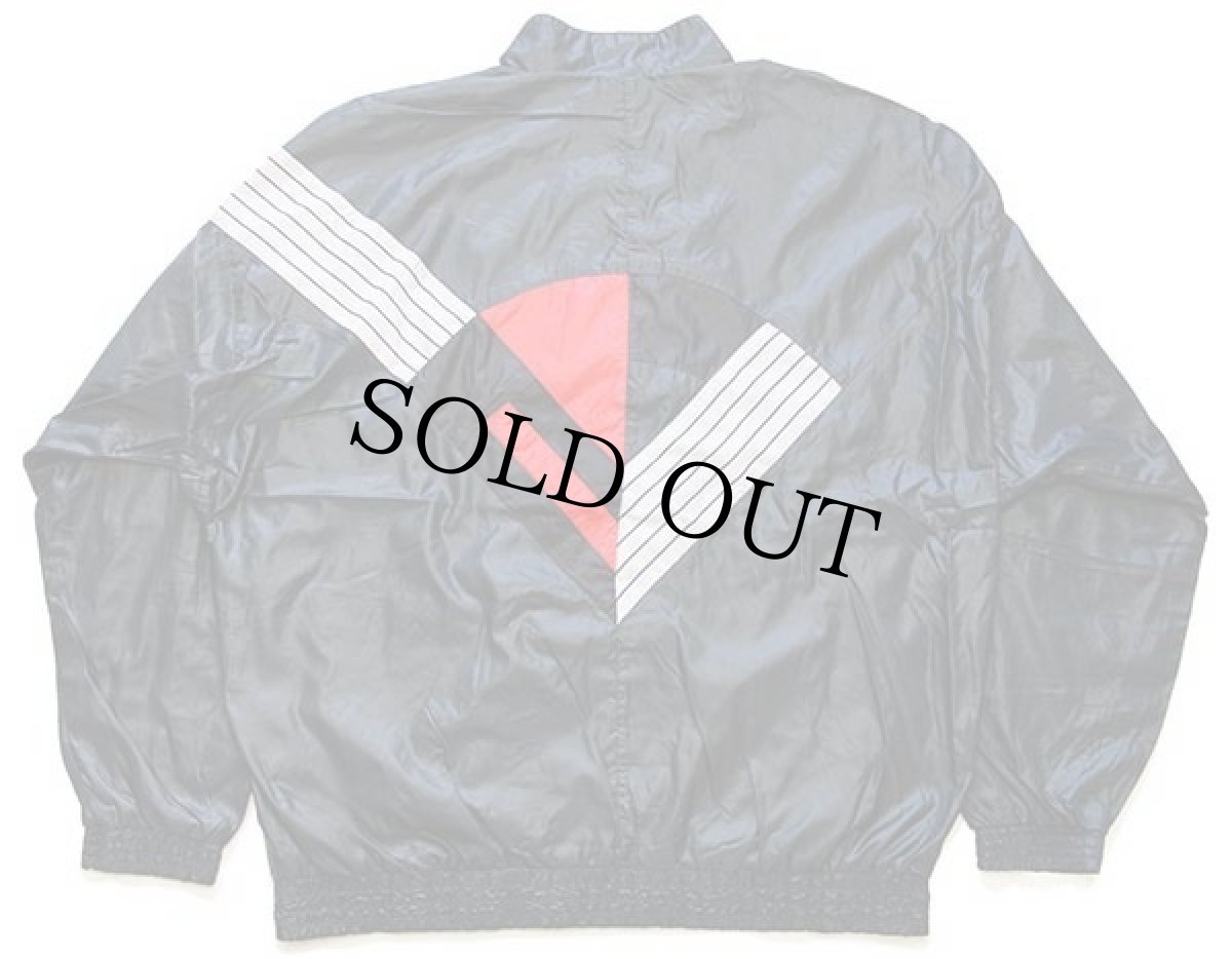 画像2: 90s adidasアディダス トレフォイル ロゴ刺繍 マルチカラー 切り替え ナイロンジャケット XXL (2)