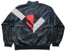 画像2: 90s adidasアディダス トレフォイル ロゴ刺繍 マルチカラー 切り替え ナイロンジャケット XXL (2)