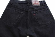 画像5: デッドストック★80s USA製 Levi'sリーバイス 501 ブラック デニムパンツ 後染め w29 L34 (5)