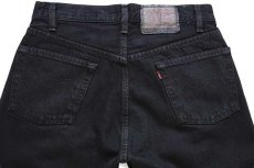 画像5: デッドストック★80s USA製 Levi'sリーバイス 501 ブラック デニムパンツ 後染め w30 L30 (5)