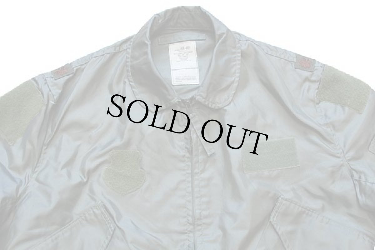 画像3: 00s 米軍 USAF CWU-36/P アラミド フライトジャケット セージグリーン XL (3)