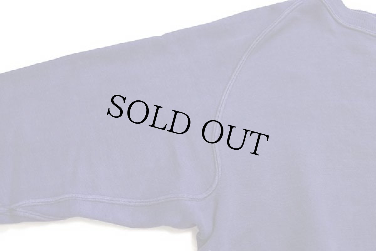 画像5: 50s UNKNOWN 無地 フリーダムスリーブ コットン スウェット ナス紺 (5)