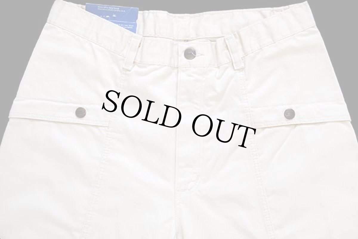 画像4: デッドストック★90s マルタ製 Wranglerラングラー テーパード コットンサテン パンツ 生成り w32 L34★ユーロ (4)