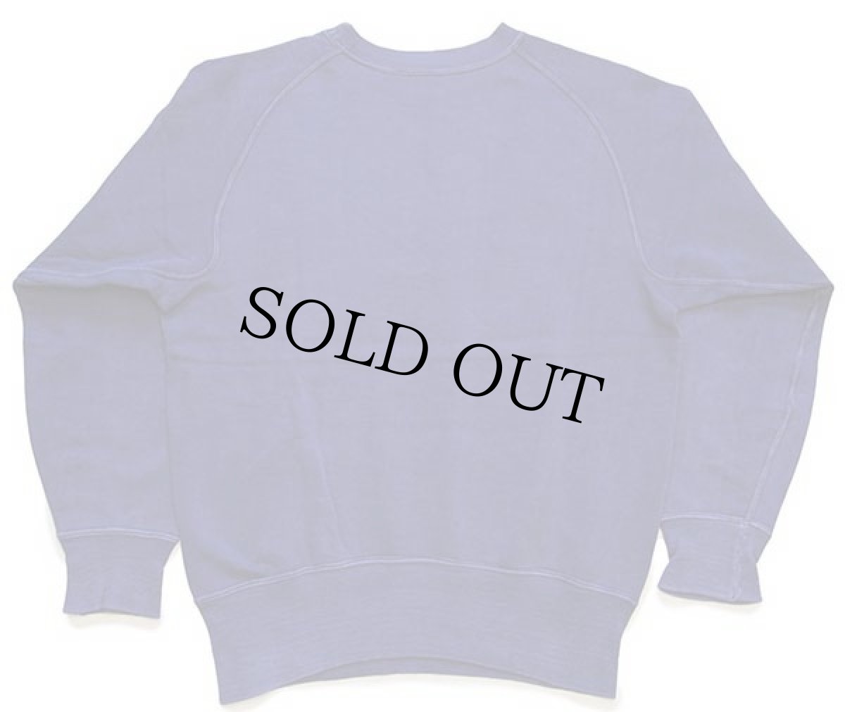 画像2: 50s UNKNOWN 無地 フリーダムスリーブ コットン スウェット ナス紺 (2)