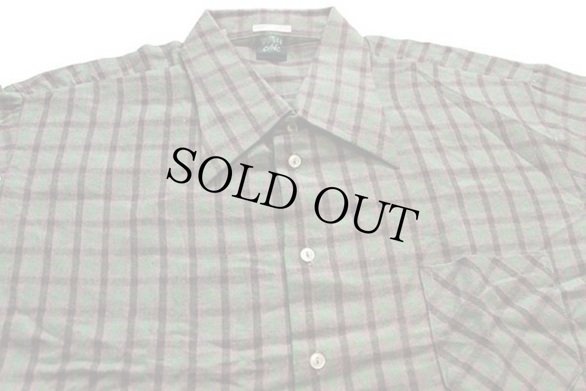 画像4: デッドストック★70s SPORTLICH chic チェック ライトネル グランパシャツ★特大 (4)